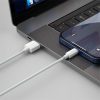 Baseus Simple Wisdom USB Type-A – iPhone, 2.4A gyorstöltő adatkábel készlet, 1.5m, fehér 