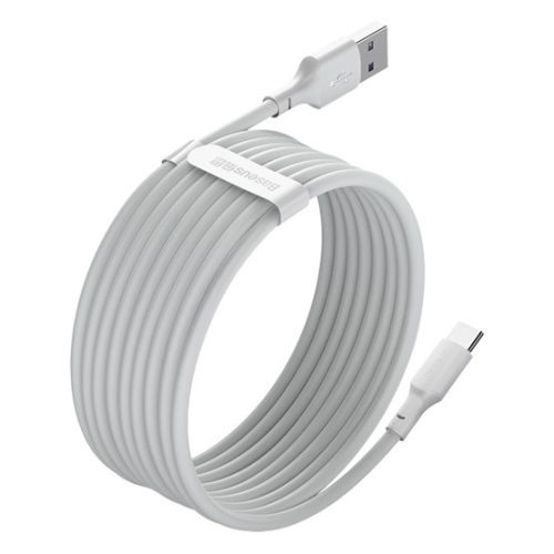 Baseus Simple Wisdom USB Type-A – USB Type-C 5A gyorstöltő adatkábel készlet, 1.5m, fehér