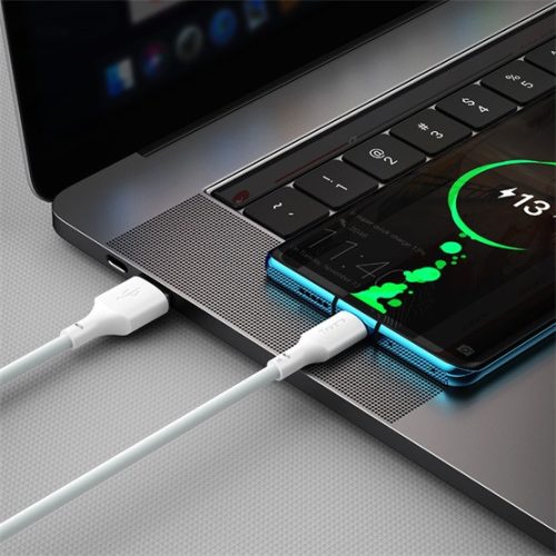 Baseus Simple Wisdom USB Type-A – USB Type-C 5A gyorstöltő adatkábel készlet, 1.5m, fehér