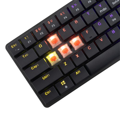 White Shark GK-006111-B/R-US NAGAMAKI vezetékes mechanikus (Red switch) gamer billentyűzet - fekete - US