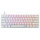 White Shark GK-004211W/R-US SHINOBI-2 vezetékes mechanikus gamer billentyűzet - fehér - US