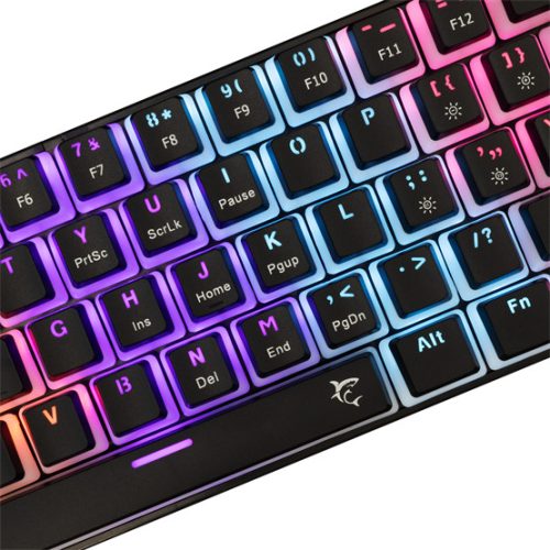 White Shark GK-2202-2B/R-US ASHIKO-2 vezetékes mechanikus gamer billentyűzet - fekete - US