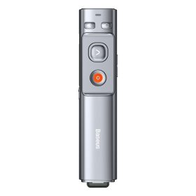   Baseus Orange Dot vezeték nélküli akkumulátoros prezenter és lézer mutató, szürke