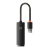 Baseus Lite USB Type-A Megabit Ethernet adapter, fekete