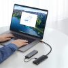 HUB Baseus Lite 4-Port USB Type-A HUB dokkoló állomás, 25 cm, fekete