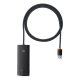 Baseus Lite 4-Port USB Type-A HUB dokkoló állomás, 1m, fekete