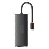 HUB Baseus Lite 4-Port USB Type-C HUB dokkoló állomás, 25 cm, fekete