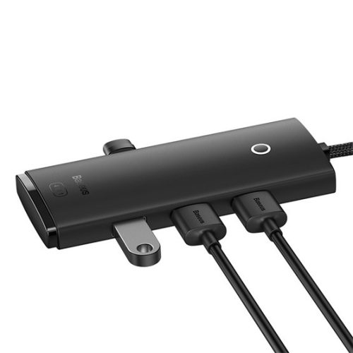 HUB Baseus Lite 4-Port USB Type-C HUB dokkoló állomás, 25 cm, fekete