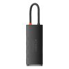Baseus Lite 5-Port USB Type-C HUB dokkoló állomás, fekete