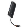 Baseus Lite 5-Port USB Type-C HUB dokkoló állomás, fekete