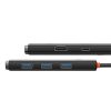Baseus Lite 5-Port USB Type-C HUB dokkoló állomás, fekete