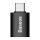 Baseus Ingenuity Mini USB Type-C – USB Type-A OTG adapter, fekete