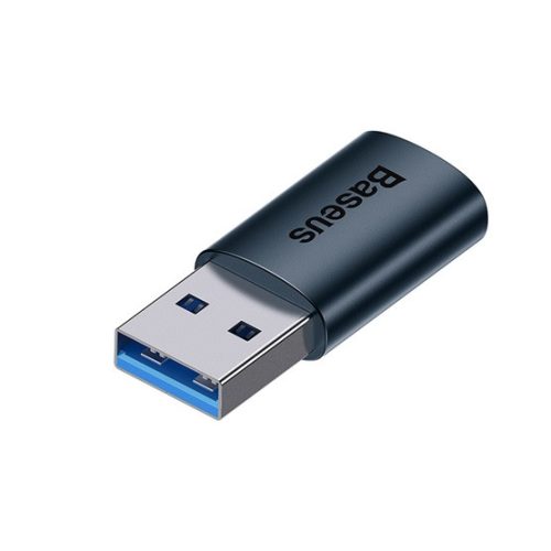 Baseus Ingenuity Mini USB Type-A – USB Type-C OTG adapter, kék