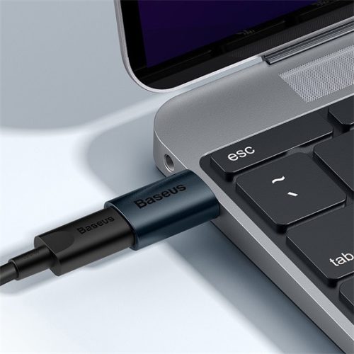 Baseus Ingenuity Mini USB Type-A – USB Type-C OTG adapter, kék