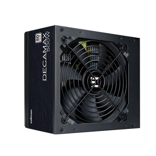Zalman 500W - ZM500-LX3 - 80+ White - ATX  12V Ver2.31 - nem moduláris - Fekete Tápegység