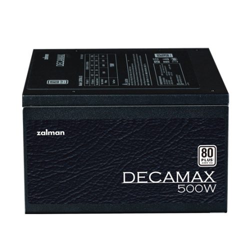 Zalman 500W - ZM500-LX3 - 80+ White - ATX  12V Ver2.31 - nem moduláris - Fekete Tápegység