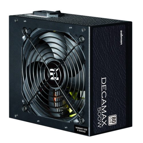 Zalman 500W - ZM500-LX3 - 80+ White - ATX  12V Ver2.31 - nem moduláris - Fekete Tápegység