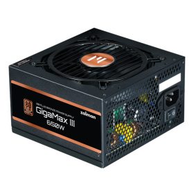   Zalman 650W - ZM650-GV3 - 80+ Bronze - ATX 3.0 - Félmoduláris - Fekete Tápegység