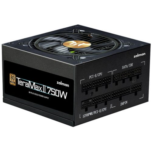 Zalman 750W TeraMax2 - ZM750-TMX2 - 80+ Gold - ATX 3.0 - Moduláris - Fekete Tápegység