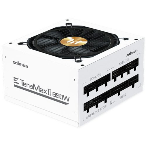 Zalman 850W TeraMax2 - ZM850-TMX2 WH - 80+ Gold - ATX 3.0 - Moduláris - Fehér tápegység