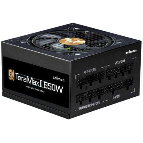 Zalman 850W TeraMax2 - ZM850-TMX2 - 80+ Gold - ATX 3.0 - Moduláris - Fekete tápegység