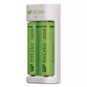 GP RECYKO E211 USB-s AKKUTÖLTŐ + 2DB 2000mAh AA AKKU