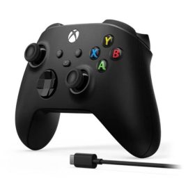   MICROSOFT XBOX SERIES X/S WIRELESS/BLUETOOTH GAMEPAD+ USB-C CABLE BLACK